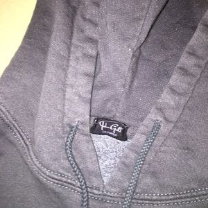 Brandy Melville John Galt blue cropped hoodie